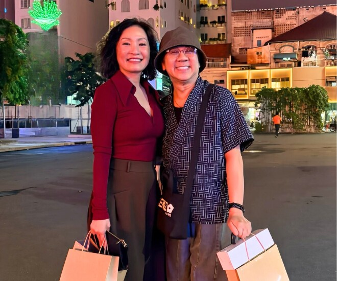 Hồng Đào khoe ảnh chụp với crush đời đầu - NSƯT Thành Lộc.
