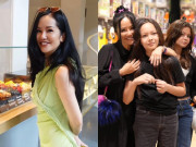 Giải trí - Diva Hồng Nhung tươi tắn trở lại sau 3 lần xạ trị, tập trung chữa bệnh vẫn tự đi mua bánh cho 2 con lai Tây