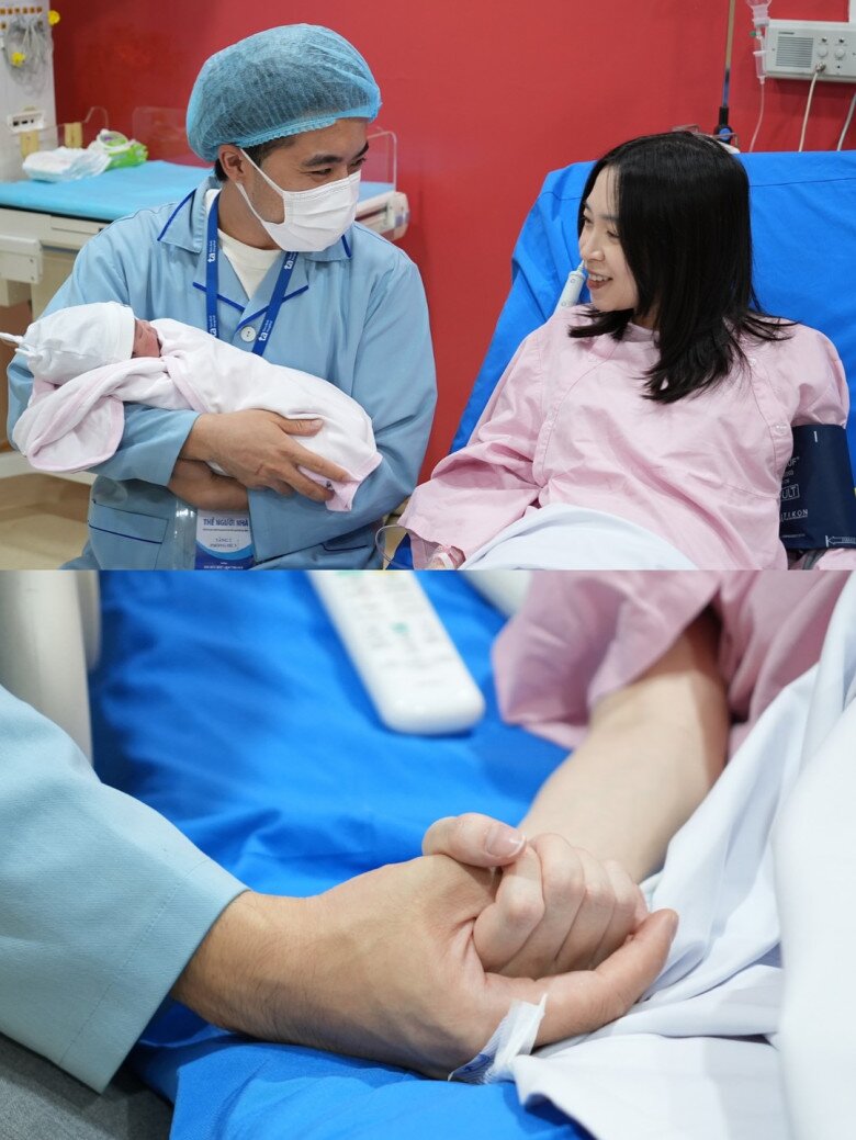 Bảo Linh - Đức Triệu hạnh phúc khi lần đầu được làm bố mẹ.