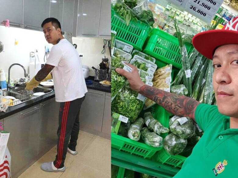 Tuấn Hưng yêu chiều bà xã, sẵn sàng làm việc nhà.