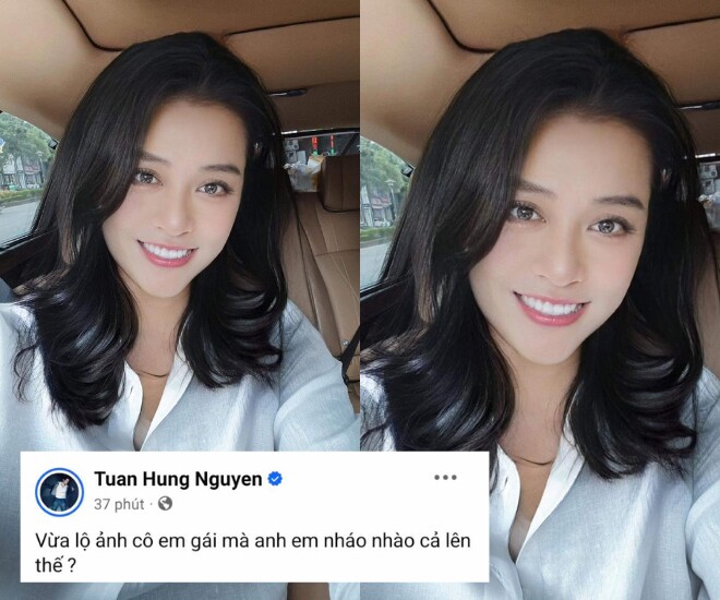 Ca sĩ Tuấn Hưng bất ngờ khoe ảnh em gái.
