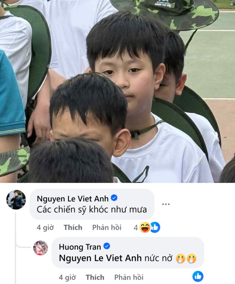 Việt Anh để lại bình luận dưới bài viết của vợ cũ.