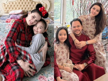 Trang Nhung cảm ơn con gái đầu lòng khi sắp sinh bé thứ 3, ái nữ nay xinh xắn giống hệt bố đại gia