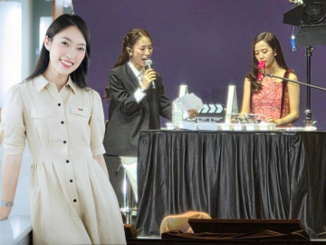 Dòng chữ nhắc nhở Khánh Vy từ ekip Jisoo gây bão, hot girl 7 thứ tiếng từng nhận thiếu sót khi dẫn Đường lên đỉnh Olympia