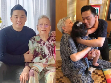 Lam Trường nghẹn ngào báo tin mẹ qua đời, bà xã Yến Phương đăng khoảnh khắc mẹ chồng quấn quýt bên cháu nội