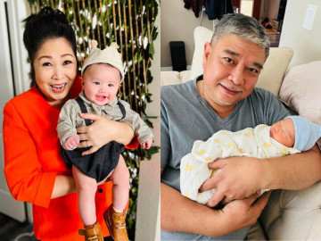 Cháu ngoại NSND Hồng Vân lớn lên ở Mỹ đẹp như búp bê, mắt to hệt lai Tây bảo sao cả nhà mê mẩn