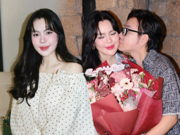 NSƯT Vũ Luân rưng rưng nước mắt vì được làm bố, 3 con của Hoa hậu Phương Lê phản ứng khi biết mẹ sinh thêm em