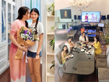 Trương Ngọc Ánh xúc động tim thắt lại vì hành động của con gái, hiếm hoi khoe cảnh bên trong biệt thự tiền tỷ