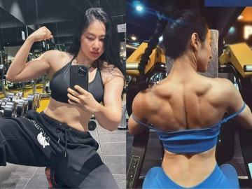 Diễn viên Angela Phương Trinh gây ngạc nhiên với cơ bắp cuồn cuộn