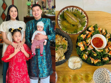 Bạn gái kém 37 tuổi nấu mâm cơm tươm tất cúng giỗ bố Quang Minh, được lòng gia đình bạn trai từ ngày ra mắt