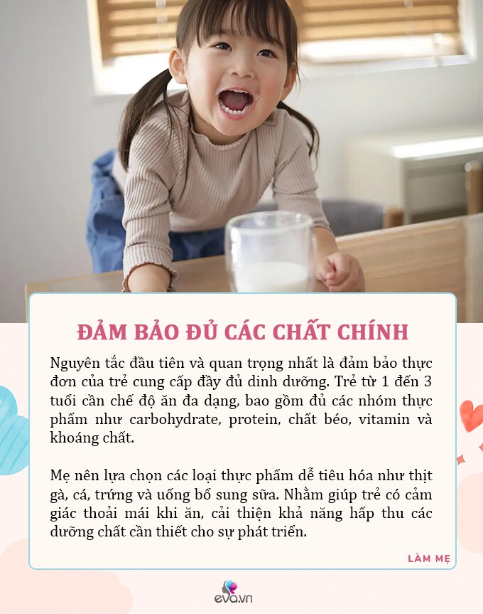 5 nguyên tắc giúp mẹ xây thực đơn chuẩn amp;#34;vừa ăn vừa chơiamp;#34; cho bé 1-3 tuổi - 1