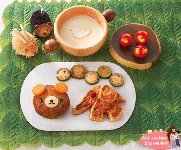 Thay đổi cốc, chén, chọn món ăn màu sắc.