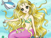 Nuôi con IQ EQ - 15 bức tranh tô màu nàng tiên cá, cho bé thỏa sức sáng tạo với màu sắc yêu thích