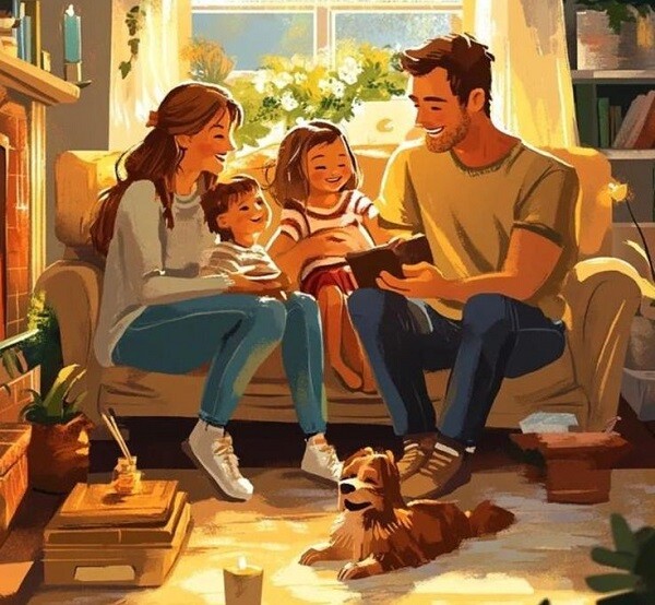 Nếu trẻ dũng cảm, tự tin và hòa đồng thì mối quan hệ giữa bố và mẹ hòa thuận.