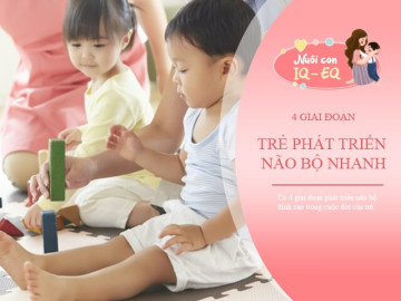 4 giai đoạn phát triển não bộ đỉnh cao, nắm bắt 1 trong số đó trẻ sẽ có IQ phi thường