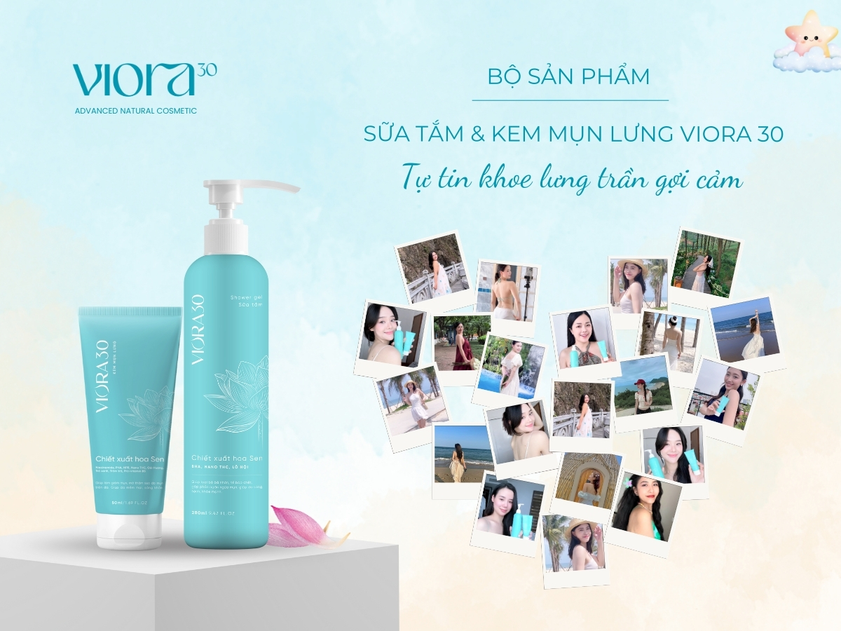 Bộ đôi chuyên gia mụn lưng thế hệ mới VIORA 30 - chăm sóc từ sự thấu hiểu - 1