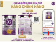 Cách nhận biết sữa a2® Platinum® chính hãng tại Việt Nam