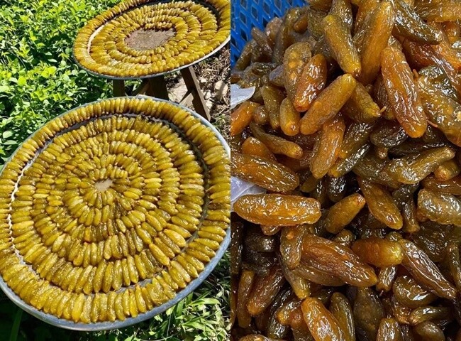 Mứt khế tàu là món ăn vặt được chị em thành phố ưa chuộng