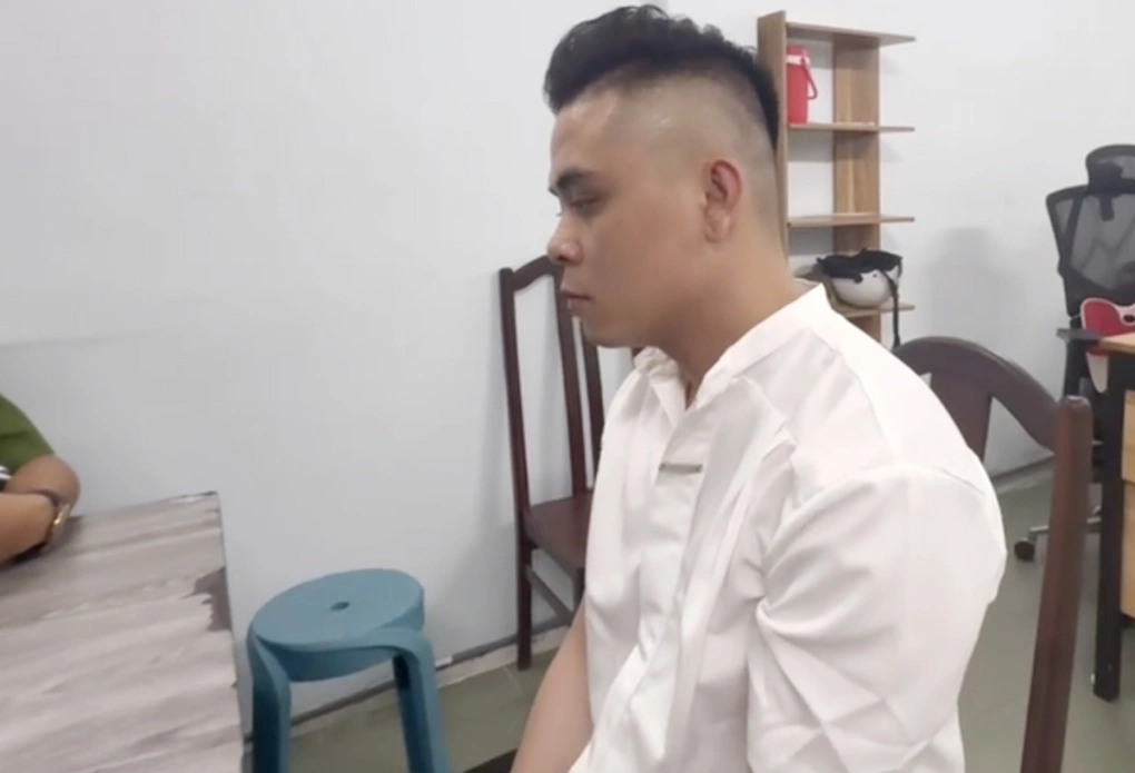 Tưởng Chí Huy lúc làm với cơ quan điều tra. Ảnh: Nhật Vy