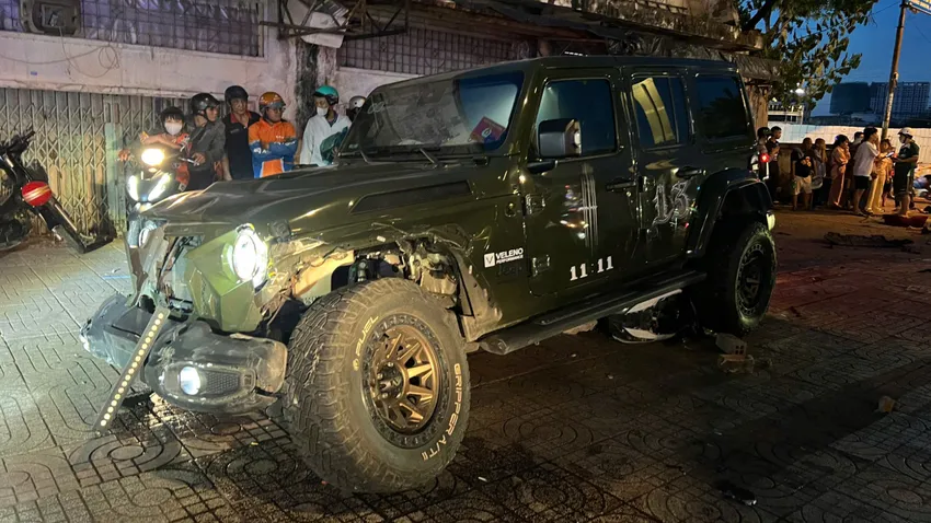 Chiếc xe Hoàng sử dụng chưa được sang tên. Ảnh: NT