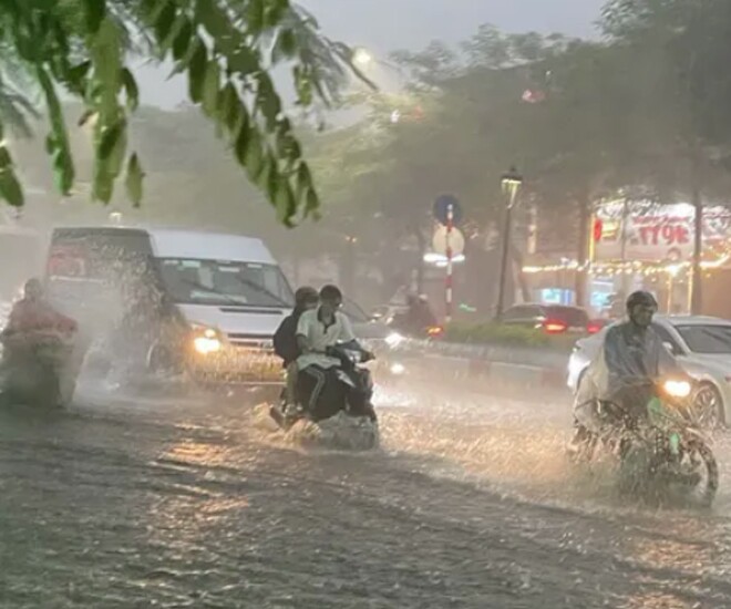 Theo dự báo thời tiết, miền Bắc đón đợt mưa lớn trên diện rộng. Ảnh minh họa: TL