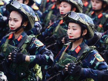 Hình ảnh hào hùng của lực lượng Quân đội Nhân dân Việt Nam trong lễ diễu binh 30/4