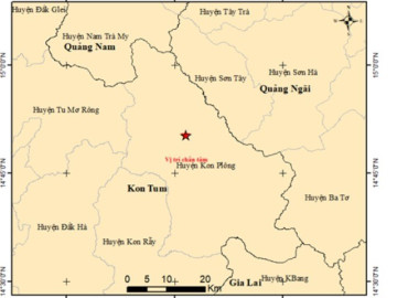 Kon Tum động đất liên tiếp, mỗi ngày 5-6 trận
