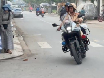 Quên CCCD, nữ sinh được Thiếu tá CSGT hộ tống kịp giờ thi tốt nghiệp