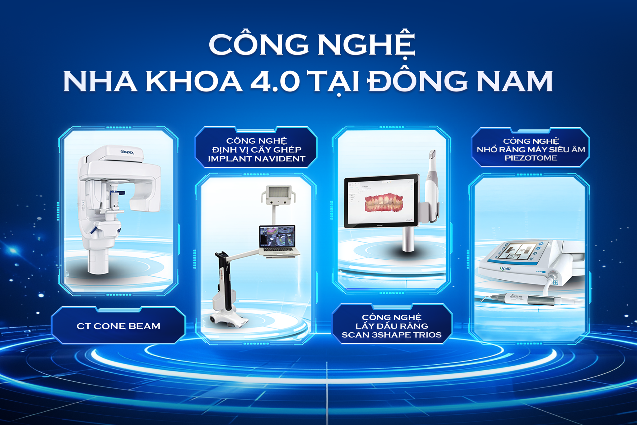 Công nghệ nha khoa tiên tiến tại Đông Nam (Ảnh: Nha khoa Đông Nam)