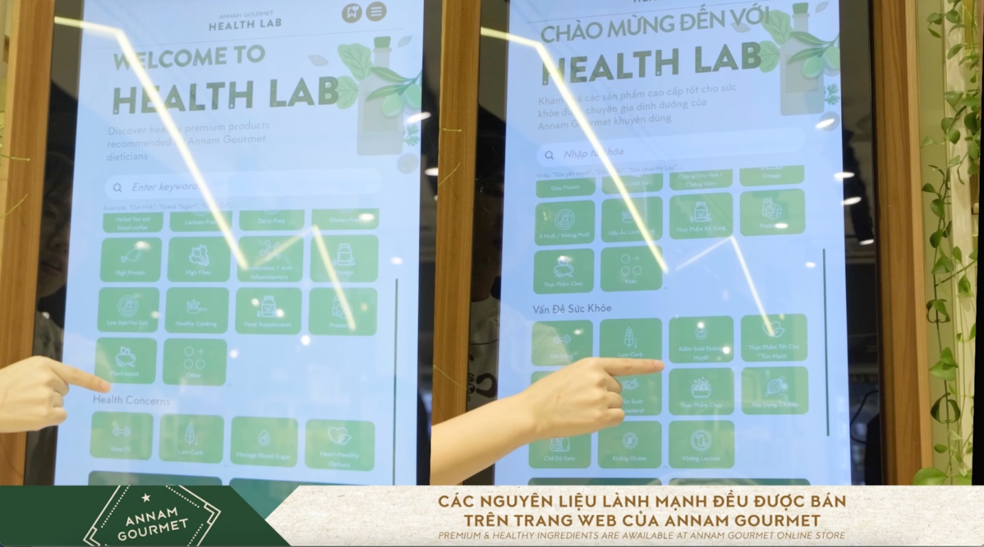 Kết hợp giữa công nghệ hiện đại và xu hướng dinh dưỡng tiên tiến, Annam Gourmet Health Lab giúp khách hàng dễ dàng tiếp cận kiến thức dinh dưỡng