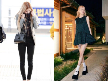 Từng tìm mọi cách giấu đôi chân vòng kiềng, Rosé (Blackpink) giờ gây náo loạn Las Vegas với cặp kiếm Nhật đắt giá