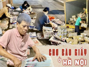 Ở Hà Nội có một phiên "chợ báo giấy" độc đáo, từ 4h sáng đã nhộn nhịp người đến phân loại, vận chuyển đi khắp nơi