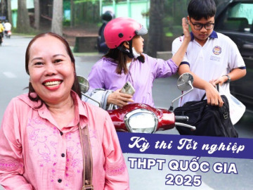 Phụ huynh lo lắng, thí sinh thoải mái trước giờ thi môn Văn: "Em sẽ cố làm hết mình và chill thôi"