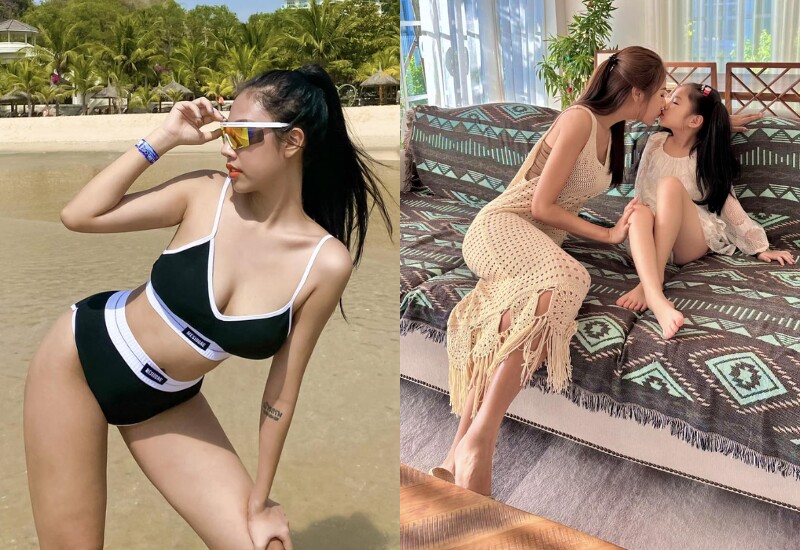 Nhờ được "cánh mày râu" yêu thương, cưng chiều, san sẻ chuyện chăm sóc con cái mà nhiều mẹ bỉm có thời gian dành cho bản thân. Sau sinh, họ không những không "xuống sắc" mà ngày càng mặn mà, xinh xắn hơn.