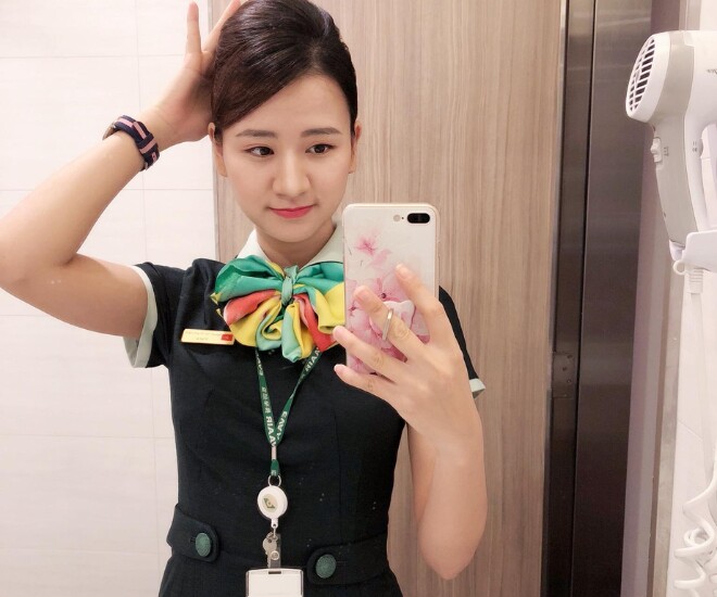 Chị Hạnh từng là tiếp viên hàng không của một hãng hàng không nước ngoài nổi tiếng.
