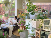 Mẹ Việt sống ở Mỹ xây căn nhà kính phủ đầy sắc hoa, phong cách vintage chữa lành đẹp đến nao lòng