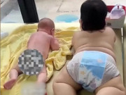 Bé trai 5 tháng tuổi đã to gấp đôi người anh 7 tháng, kết luận của bác sĩ khiến mẹ bỉm hối hận