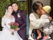 Yêu con - Vợ Quý Bình, doanh nhân Ngọc Tiền đặt tên con theo họ Lê của bố, nghe thôi đã thấy rất kêu