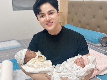 Có con sinh đôi một trai một gái, nam ca sĩ họ Khưu độc lạ nhất nhì Việt Nam đặt tên cho 2 con rất đặc biệt