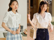 Thời trang - Kiểu áo cổ Peter Pan dành cho chị em muốn hoá nàng thơ, vừa ngọt ngào vừa thanh lịch