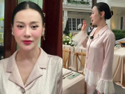 Thời trang - 'Phu nhân hào môn' Phương Oanh được khen dù mặc đồ ngủ bình dân