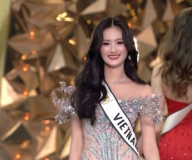 Ý Nhi dừng chân ở top 40 Hoa hậu Thế giới.