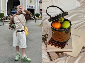 Không riêng Sơn Tùng M-TP,  loạt người nổi tiếng gây trầm trồ vì xách túi hiệu để đựng trái cây, có chiếc trị giá trăm triệu