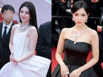 "Khó chấm" Han So Hee - Mina tại Cannes: Thiên nga trắng cạnh thiên nga đen