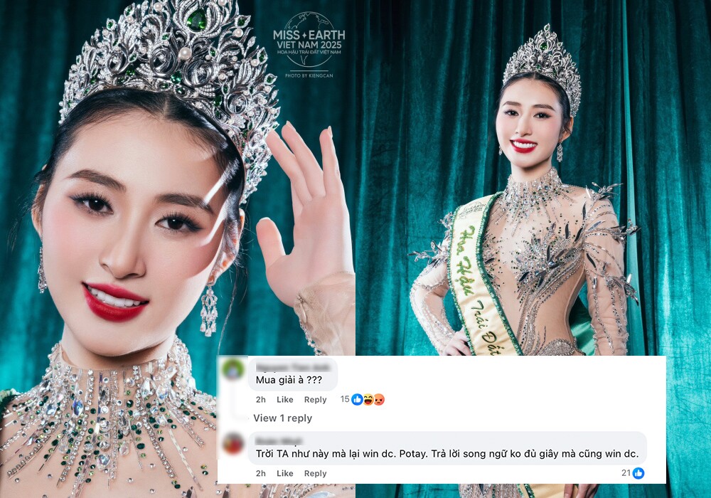 Nhiều tài khoản trên mạng xã hội thắc mắc về kết quả, đặt nghi vấn mua giải với người đẹp vừa đăng quang.
