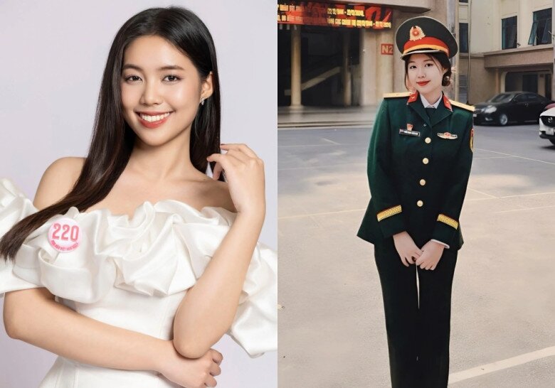 Á hậu Châu Anh cho biết cô chọn theo học tại Đại học Văn hóa Nghệ thuật Quân đội để vừa phát triển tài năng âm nhạc vừa phát huy truyền thống của gia đình.