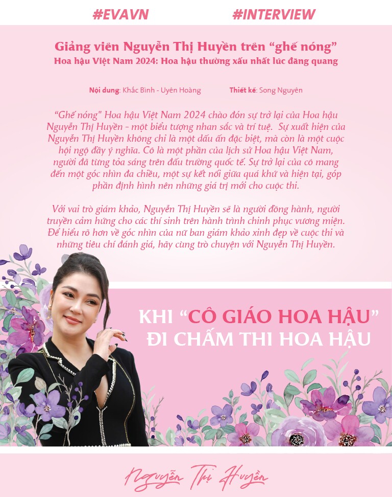 Giảng viên Nguyễn Thị Huyền trên “ghế nóng” Hoa hậu Việt Nam 2024: Hoa hậu thường xấu nhất lúc đăng quang - 2