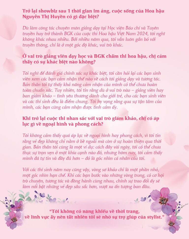 Giảng viên Nguyễn Thị Huyền trên “ghế nóng” Hoa hậu Việt Nam 2024: Hoa hậu thường xấu nhất lúc đăng quang - 4
