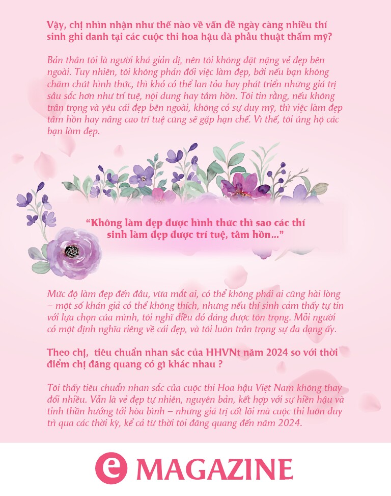 Giảng viên Nguyễn Thị Huyền trên “ghế nóng” Hoa hậu Việt Nam 2024: Hoa hậu thường xấu nhất lúc đăng quang - 12