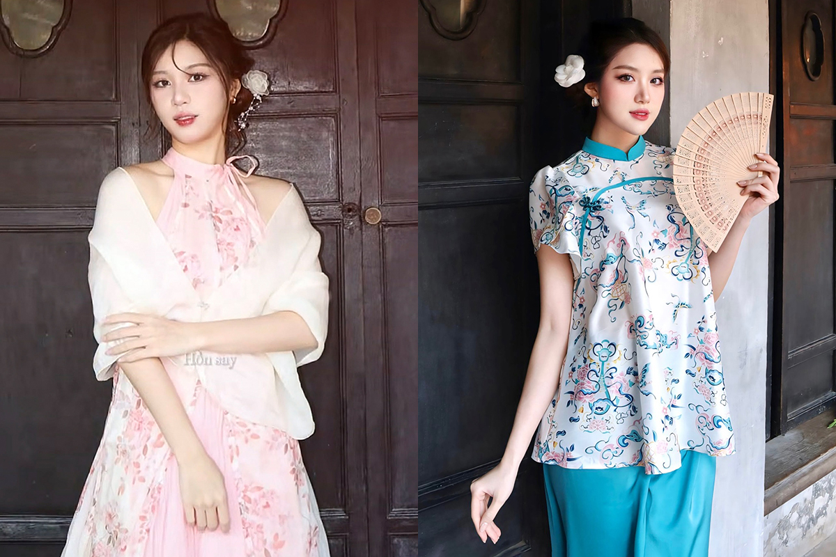 Phong cách đồng điệu của hoa hậu Phương Oanh và chị sinh đôi - 7